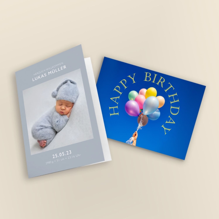 Foto kort, invitationer, takkekort, julekort