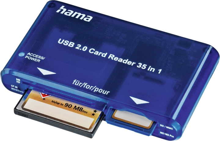 Hama 35-in-1 Kortlæser - USB 2.0 Type-A
