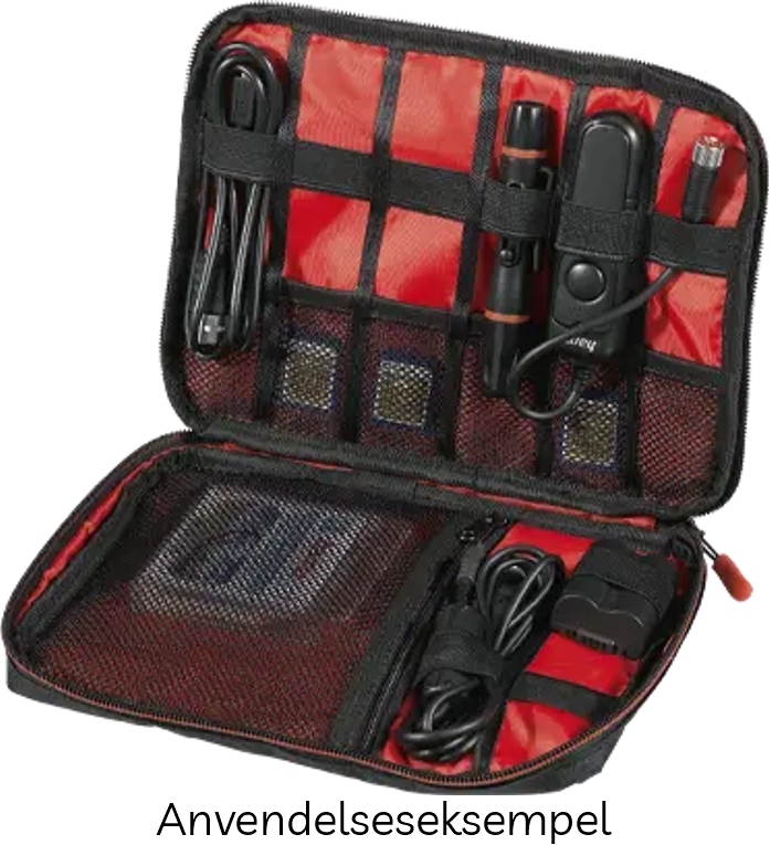 Hama FANCY Organisationstaske - Large - Sort & Rød