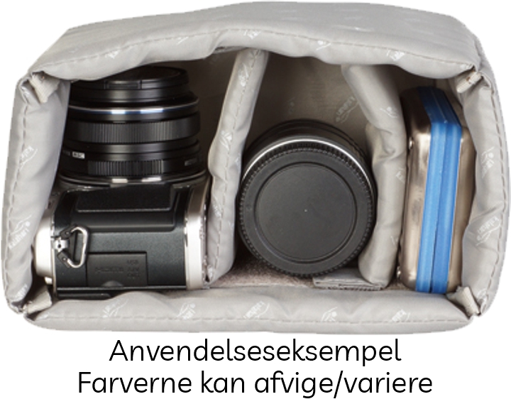 Kalahari BI-XS Grå Kameraindsats til Taske - Xtra Small