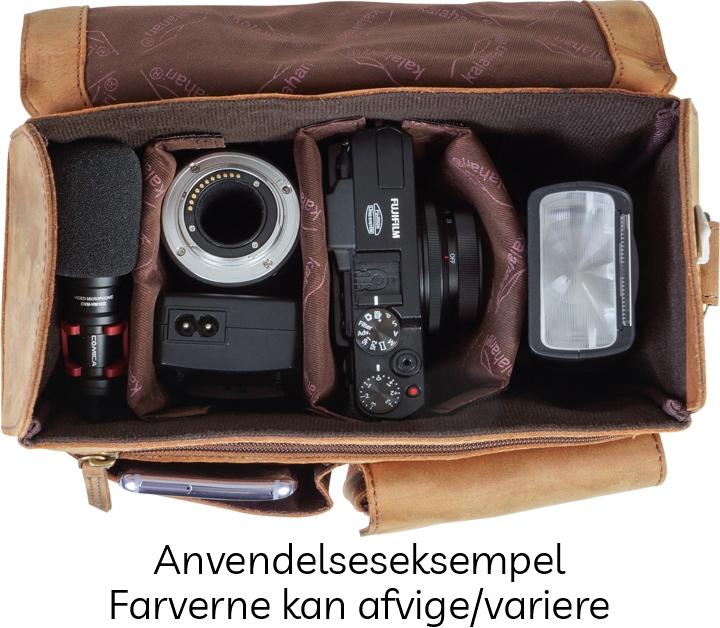 Kalahari KAAMA LS-31 Skuldertaske - Brun Læder