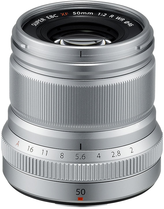FUJIFILM FUJINON XF 50mm F2.0 R WR - Silver (Sølv)