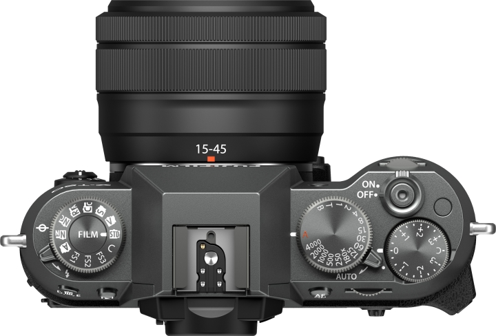 FUJIFILM X-T50 Charcoal Sølv Kit m/ XC 15-45mm F3.5-5.6 OIS PZ