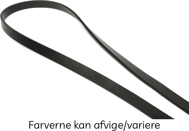Cam-in Smal Sort Læderrem (Cam3211C)