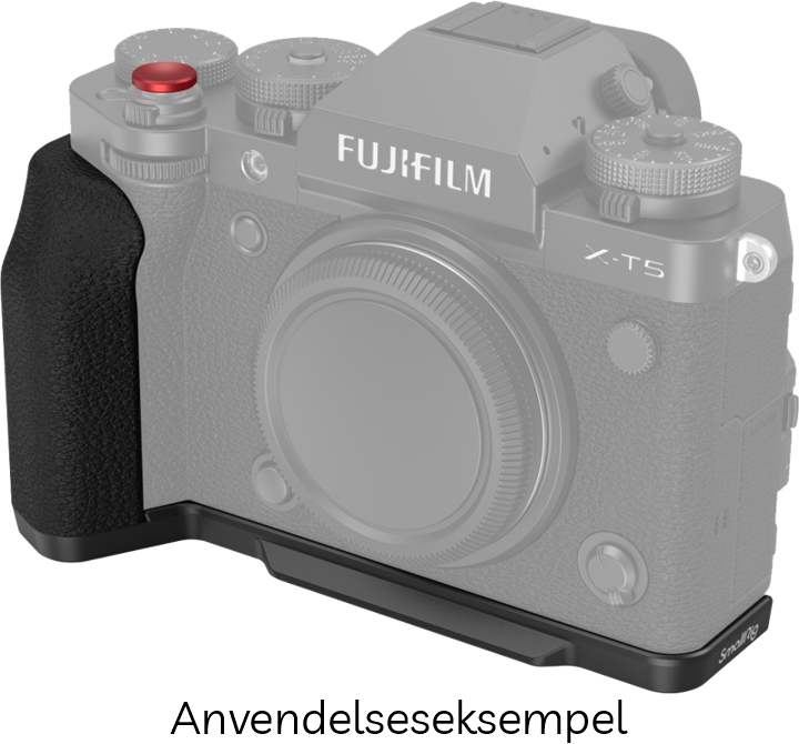 SmallRig 4260 L-Formet Greb til FUJIFILM X-T5 m/ Rød Udløserknap - Black (Sort)
