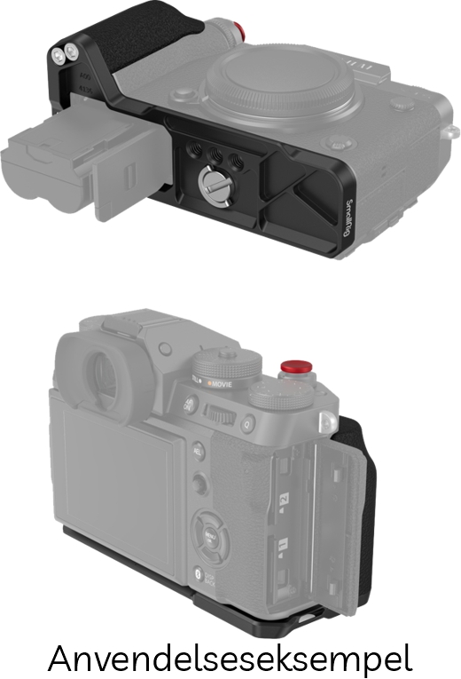 SmallRig 4260 L-Formet Greb til FUJIFILM X-T5 m/ Rød Udløserknap - Black (Sort)