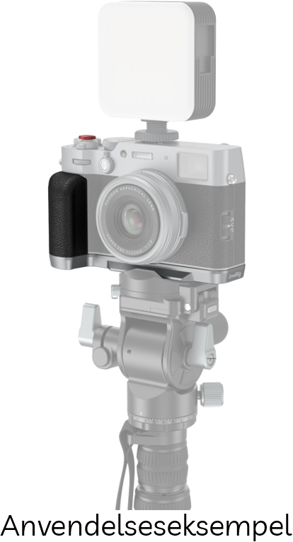 SmallRig 4555 Greb til FUJIFILM X100VI & X100V m/ Hot Shoe Dæksel & Rød Udløserknap - Silver (Sølv)