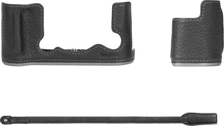 SmallRig 4709 Læder Halv Etui & Håndledsrem til FUJIFILM X-T50 - Sort