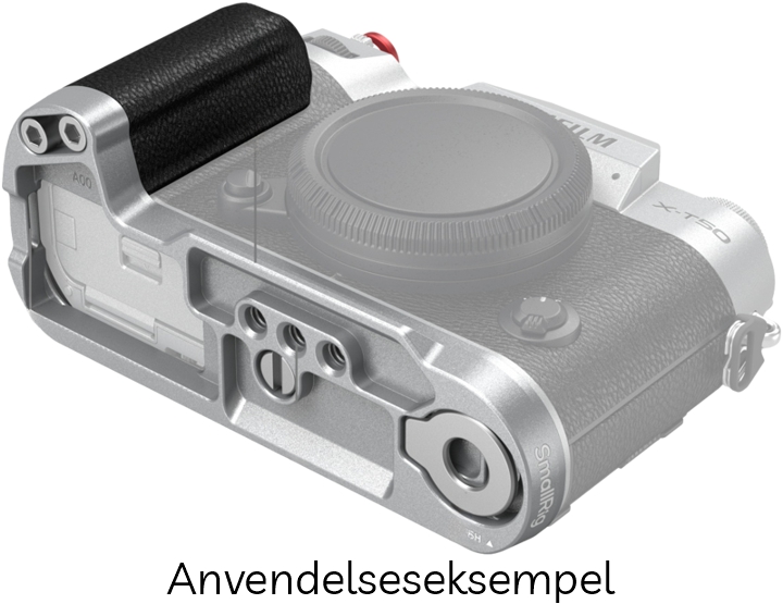 SmallRig 4713 L-Formet Greb til FUJIFILM X-T50 m/ Hot Shoe Dæksel & Rød Udløserknap - Silver (Sølv)