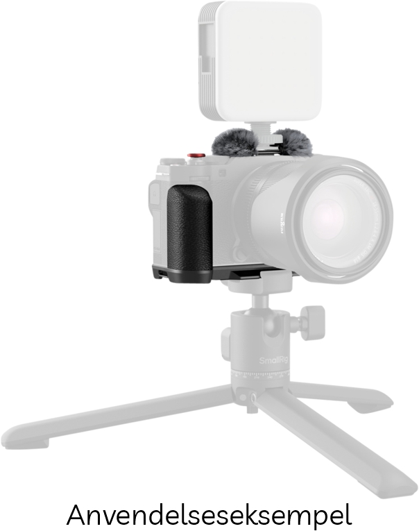 SmallRig 4876 L-Formet Greb til FUJIFILM X-M5 m/ Hot Shoe Dæksel, Rød Udløserknap & Vindskærm - Black (Sort)