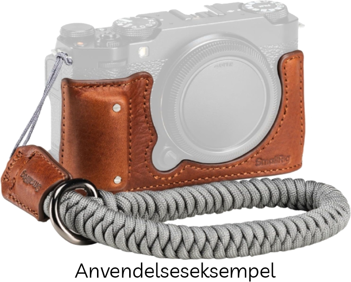 SmallRig 4880 Læder Halv Etui & Håndledsrem til FUJIFILM X-M5 - Brun