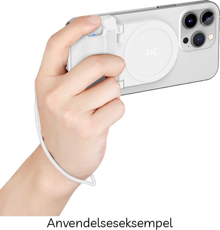 JJC Magnetisk Greb til Smartphone m/ udløser - White (Hvid)