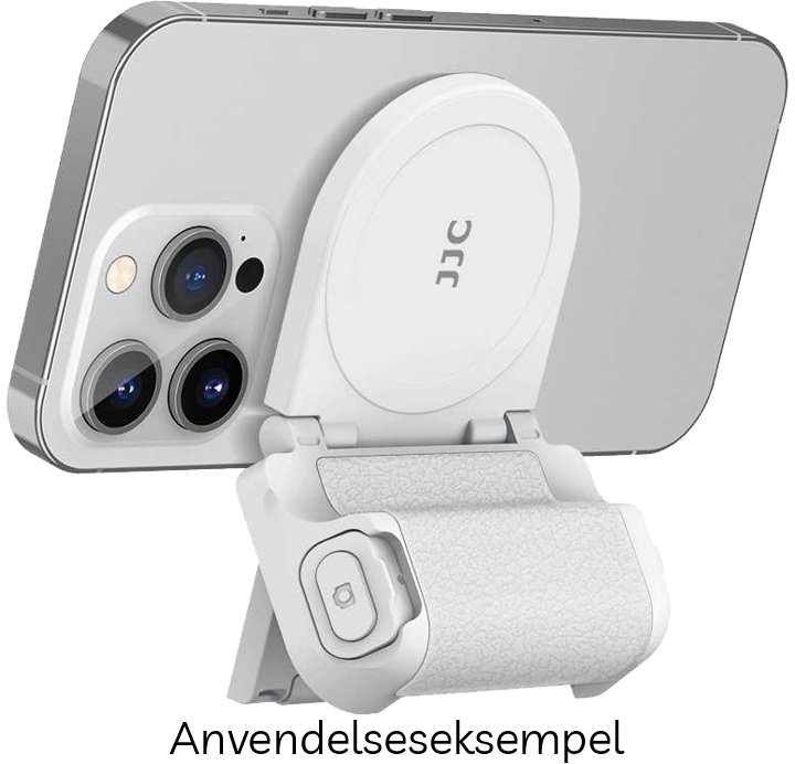 JJC Magnetisk Greb til Smartphone m/ udløser - White (Hvid)