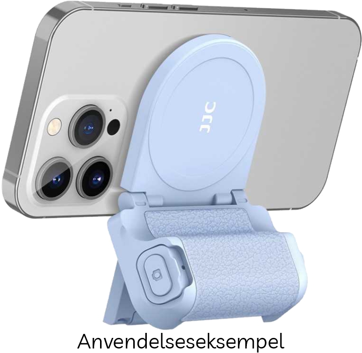 JJC Magnetisk Greb til Smartphone m/ udløser - Blue (Blå)