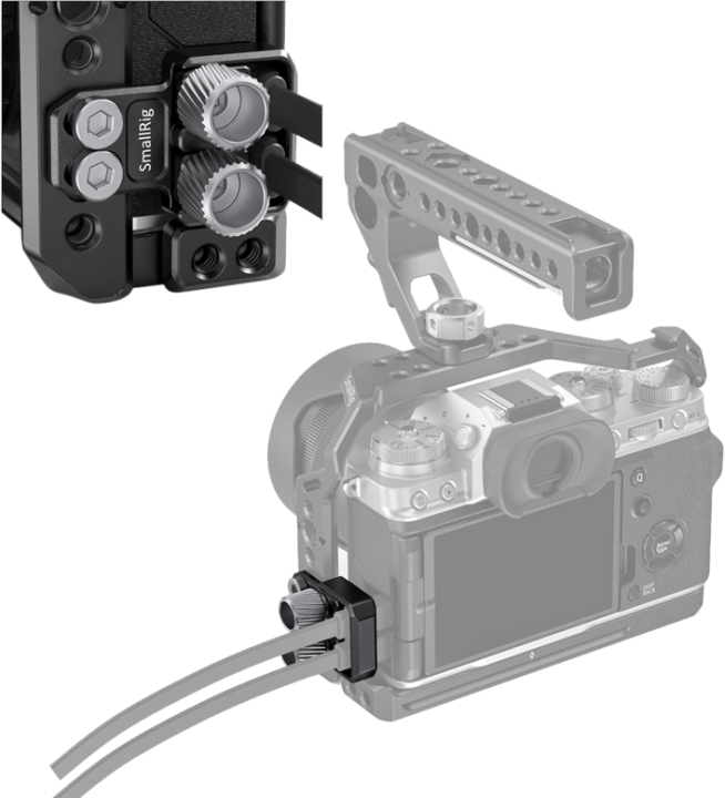 SmallRig 2809 Cable Clamp til X-T4 Cage - til HDMI & USB-C kabler