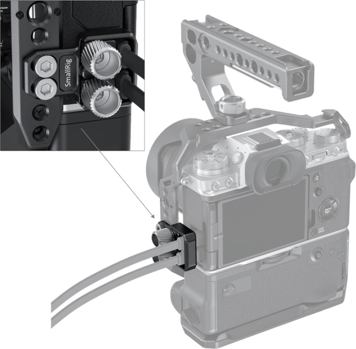 SmallRig 2809 Cable Clamp til X-T4 Cage - til HDMI & USB-C kabler
