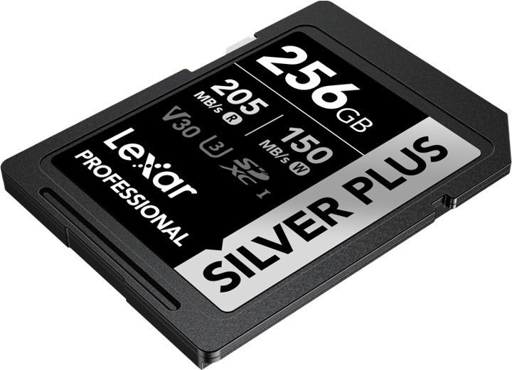Lexar Pro Silver Plus 1066x 256GB SD-Kort - 205MB/s V30 UHS-I