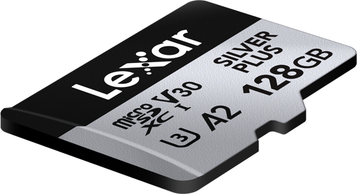 Lexar Silver Plus 1066x 128GB MicroSD-Kort - 205MB/s V30 UHS-I
