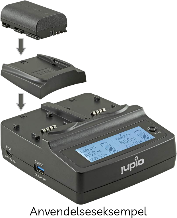 Jupio Duo Lader til Jupio Pladesystem