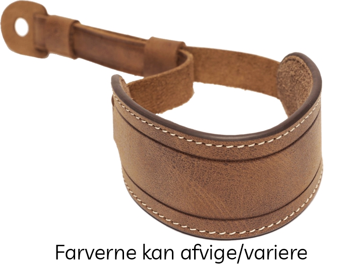 Cam-in Bred Lysbrun Håndledsrem i Skind (Cam3054)