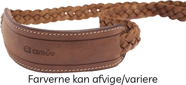 Cam-in Smal Flettet Brun Læderrem (Cam3244C)