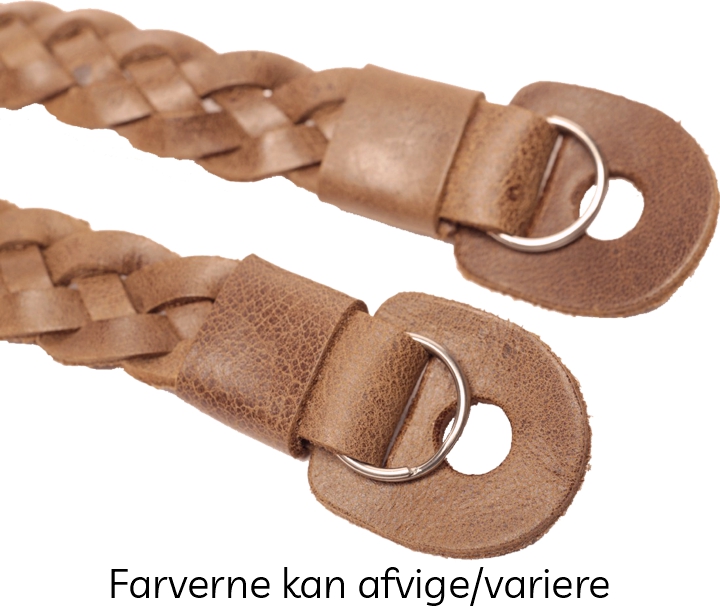 Cam-in Smal Flettet Brun Læderrem (Cam3244C)