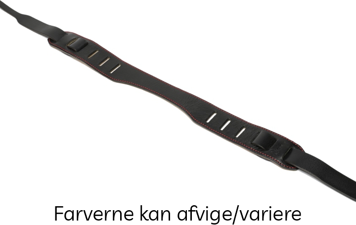Cam-in Premium Sort Læderrem (Cam3352) - Justerbar