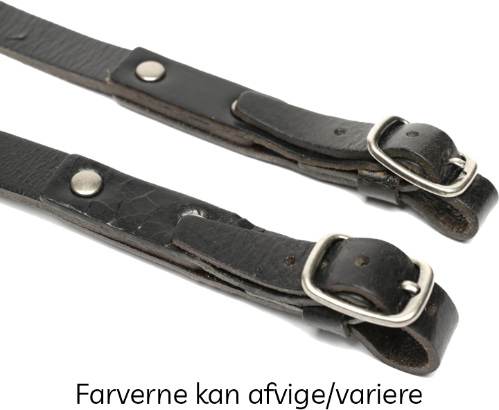 Cam-in Premium Sort Læderrem (Cam3352) - Justerbar