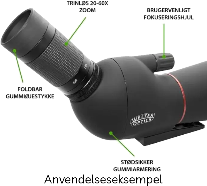 WELTER Classic 20-60x80 Udsigtskikkert m/Stativ